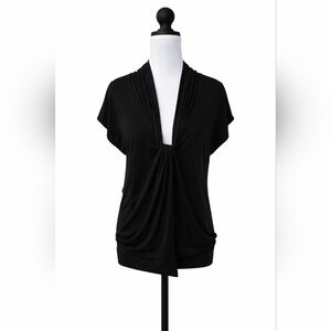 Elegant Black Drape Top